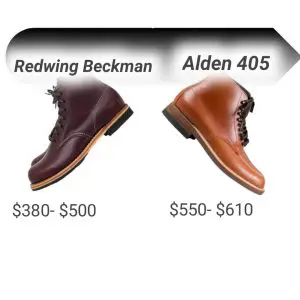 Alden 405 vs Red Wing Beckman