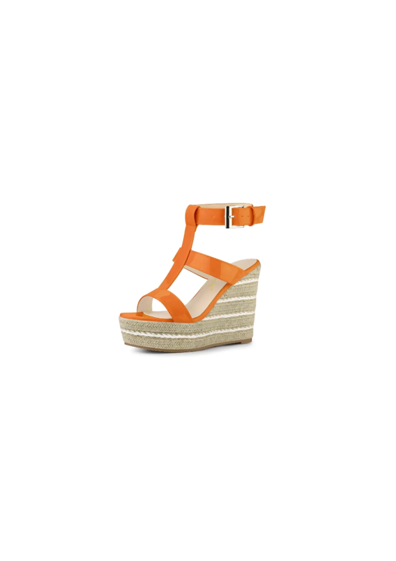 Allegra K Women’s Strappy Platform Wedge Sandals